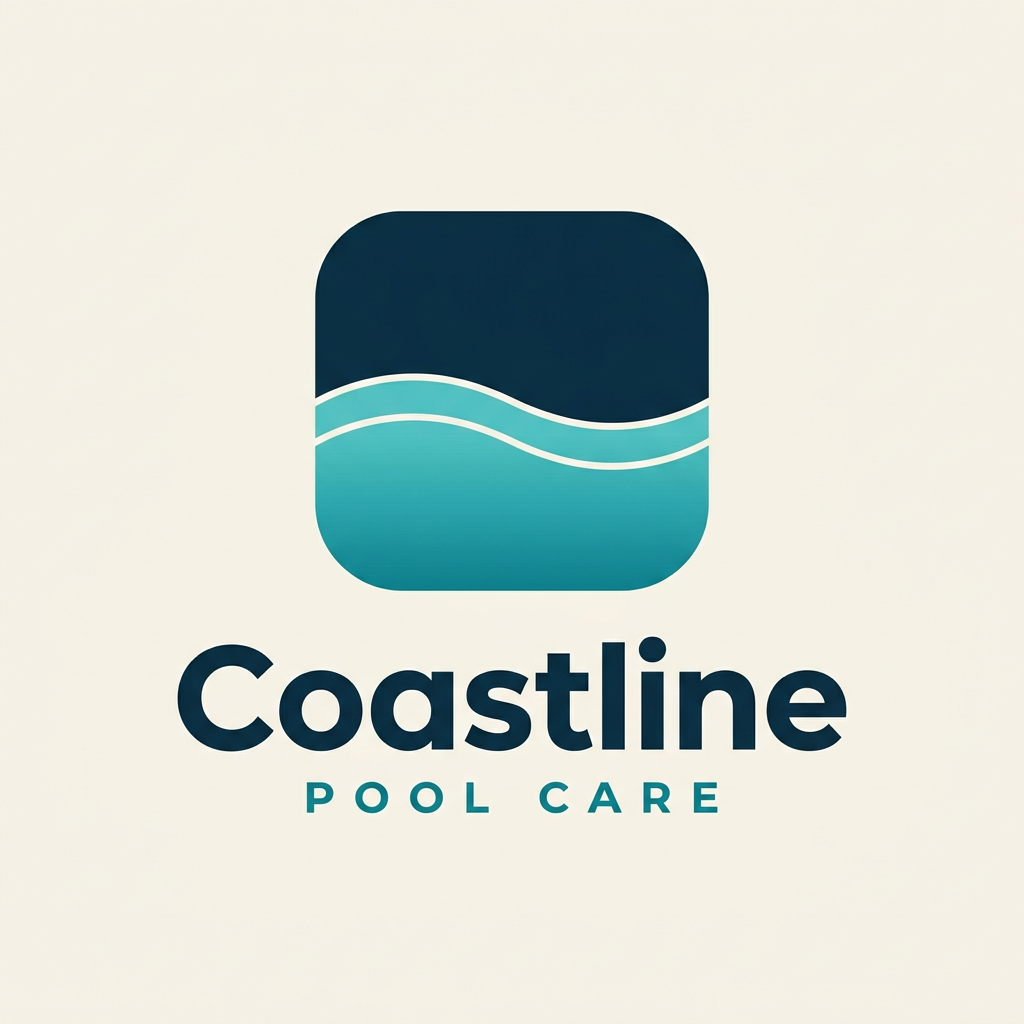 Coastline Pool Care original logo concept
