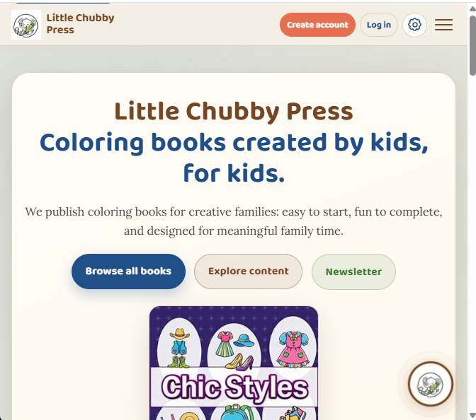 Little Chubby Press captura móvil