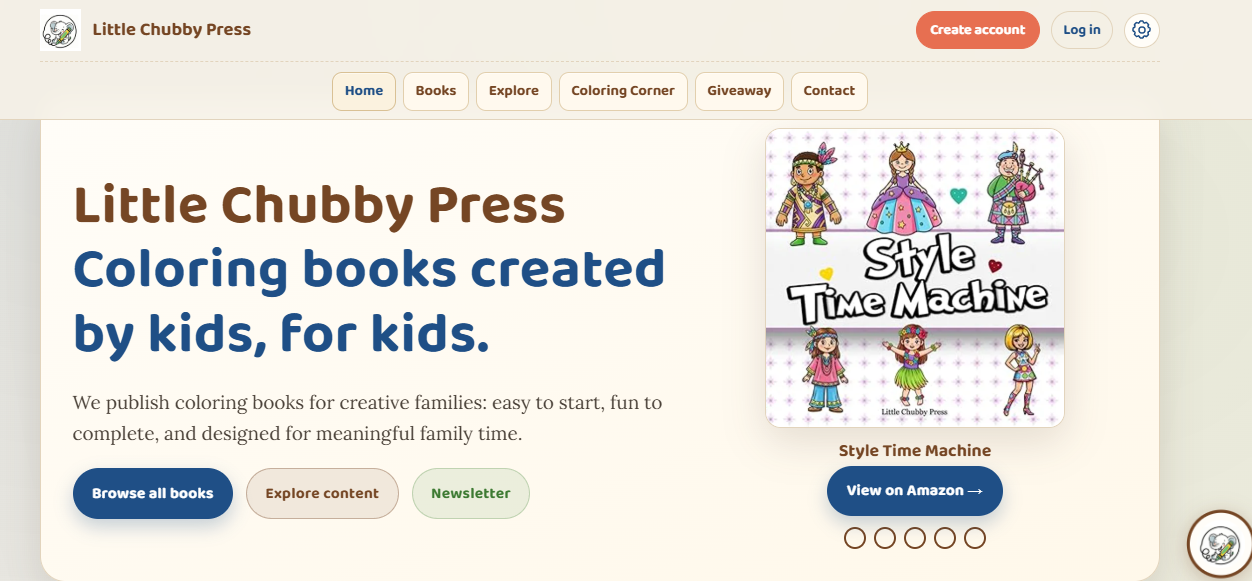 Little Chubby Press captura de escritorio